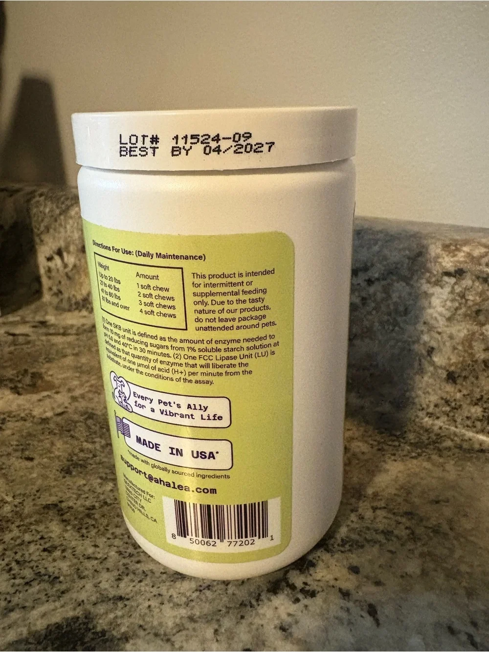 Chala Advanced Probiotics & Enzymes for Dogs - sealed/ new